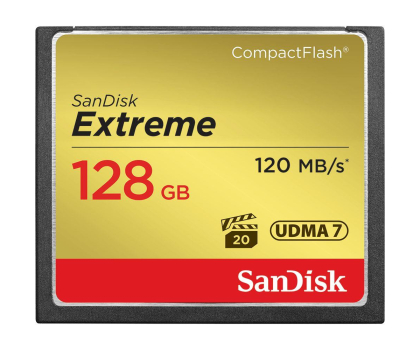 Nośnik pamięci SANDISK Karta pamięci CompactFlash 128GB 120MB/s SDCFXSB-128G-G46